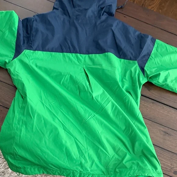 Women's Columbia Navy/Green Notre Dame Fighting Irish Forward Full-Zip windbr M - Picture 10 of 11